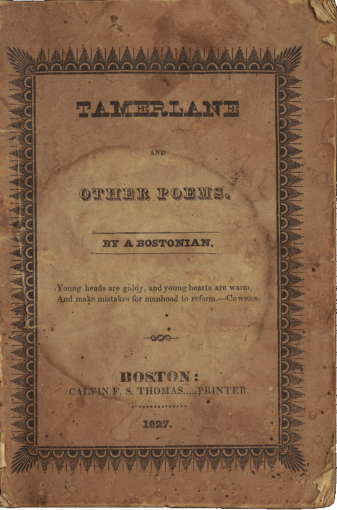 Poe Published Tamerlane in Boston